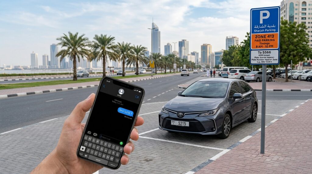Sharjah Parking SMS